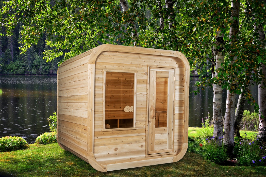 Dundalk Leisurecraft Canadian Timber Luna Barrel Sauna