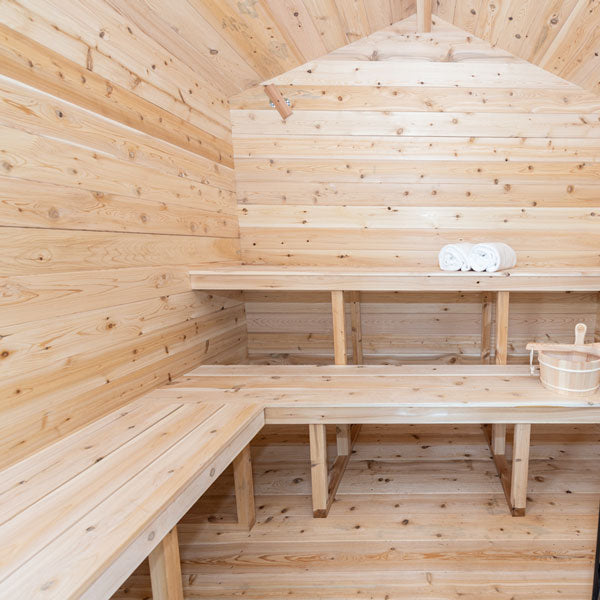 Dundalk Leisurecraft Canadian Timber Georgian Cabin Sauna with Porch