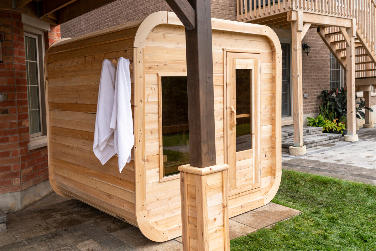 Dundalk Leisurecraft Canadian Timber Luna Barrel Sauna