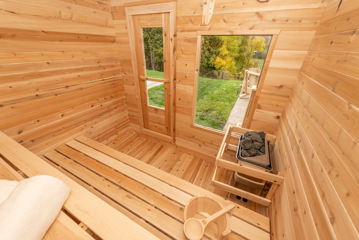 Dundalk Leisurecraft Canadian Timber Luna Barrel Sauna