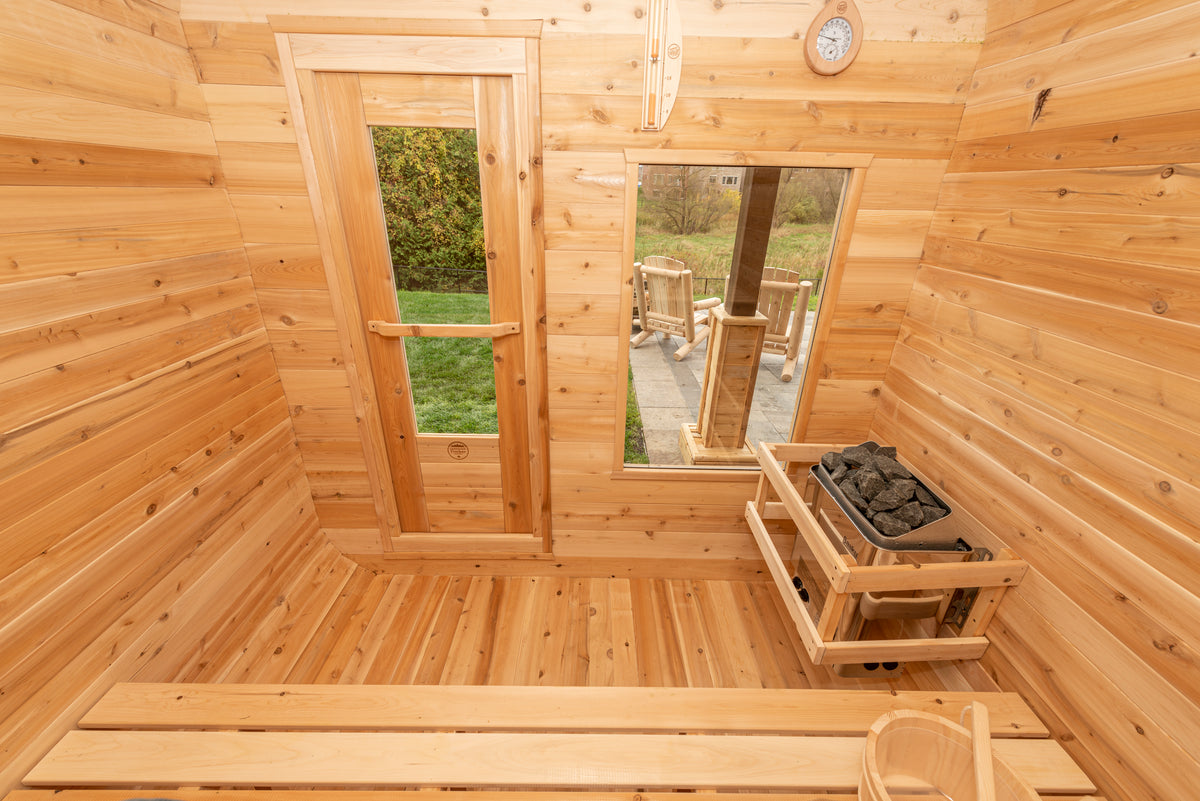 Dundalk Leisurecraft Canadian Timber Luna Barrel Sauna