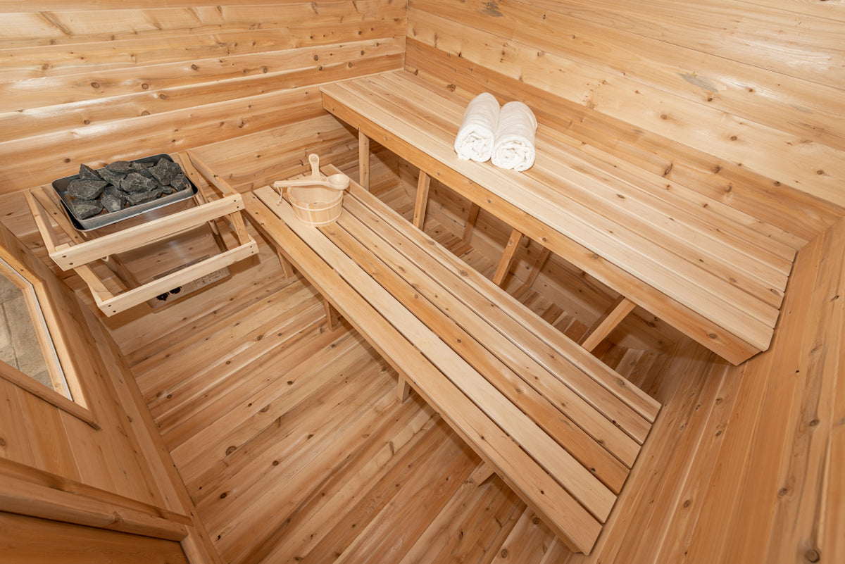 Dundalk Leisurecraft Canadian Timber Luna Barrel Sauna