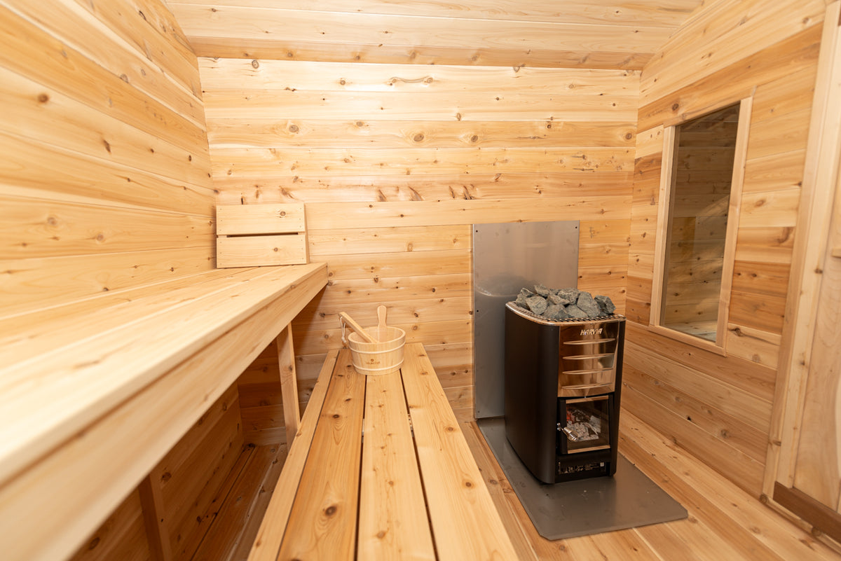 Dundalk Leisurecraft Canadian Timber Georgian Cabin Sauna with Changeroom