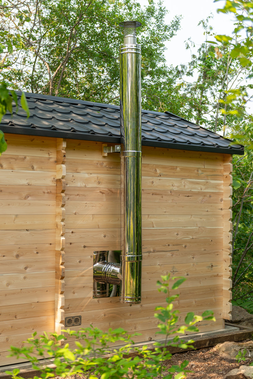 Dundalk Leisurecraft Canadian Timber Georgian Cabin Sauna with Changeroom