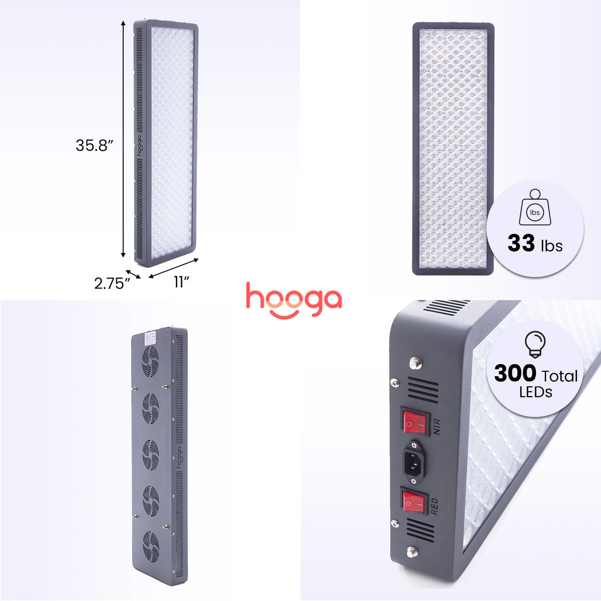 Hooga - HG1500 - Red Light Therapy Device