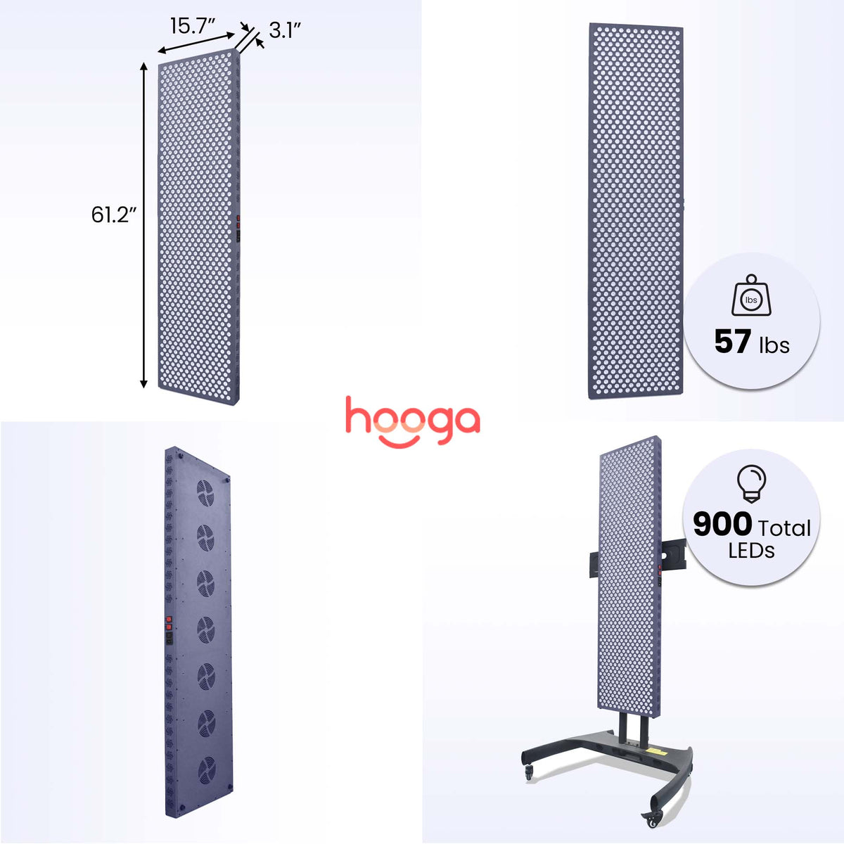 Hooga - PRO4500 - Red Light Therapy Panel