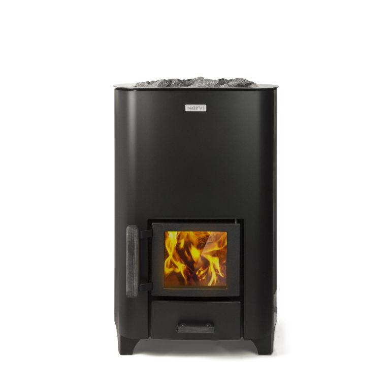 Narvi NC Black Wood Burning Heater