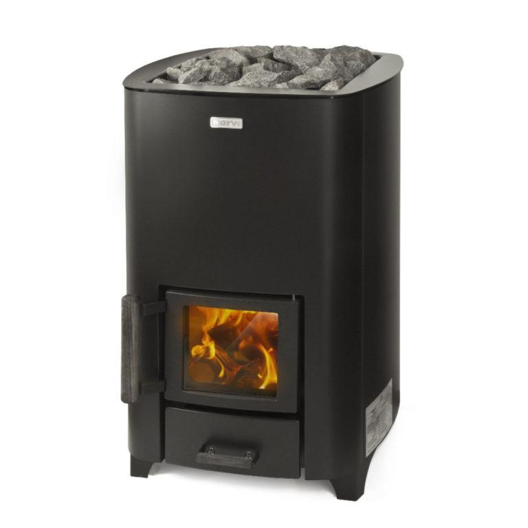 Narvi NC Black Wood Burning Heater