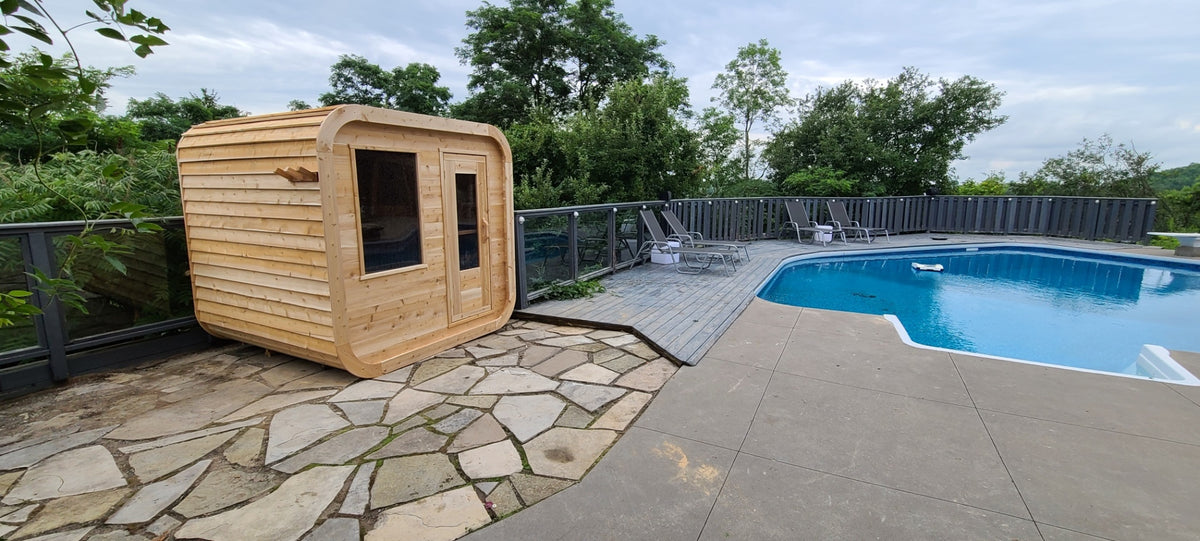 Dundalk Leisurecraft Canadian Timber Luna Barrel Sauna